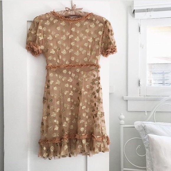 For Love & Lemons Garden Tulle Mini Dress XS - Picture 1 of 3